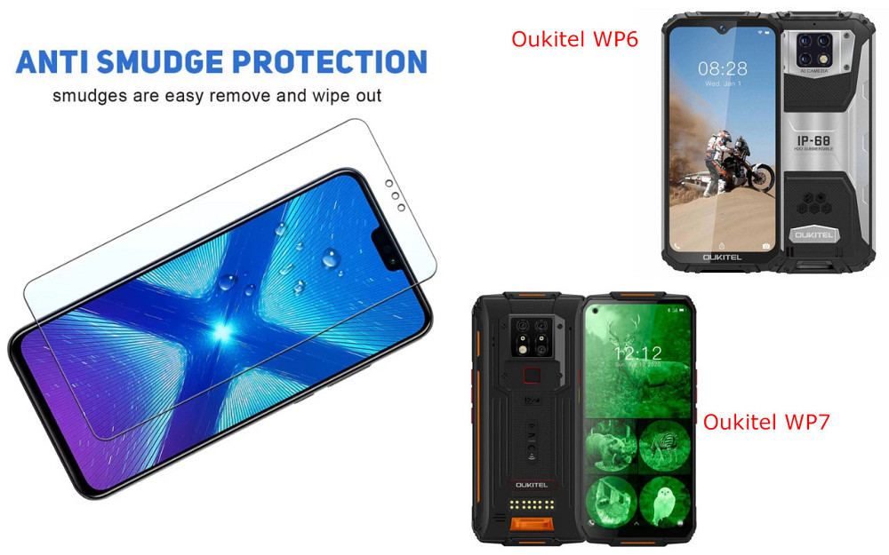Захисне скло NeoGlass для Oukitel WP6, Oukitel WP7 – надпрозоре та стійке Київ - фото 3