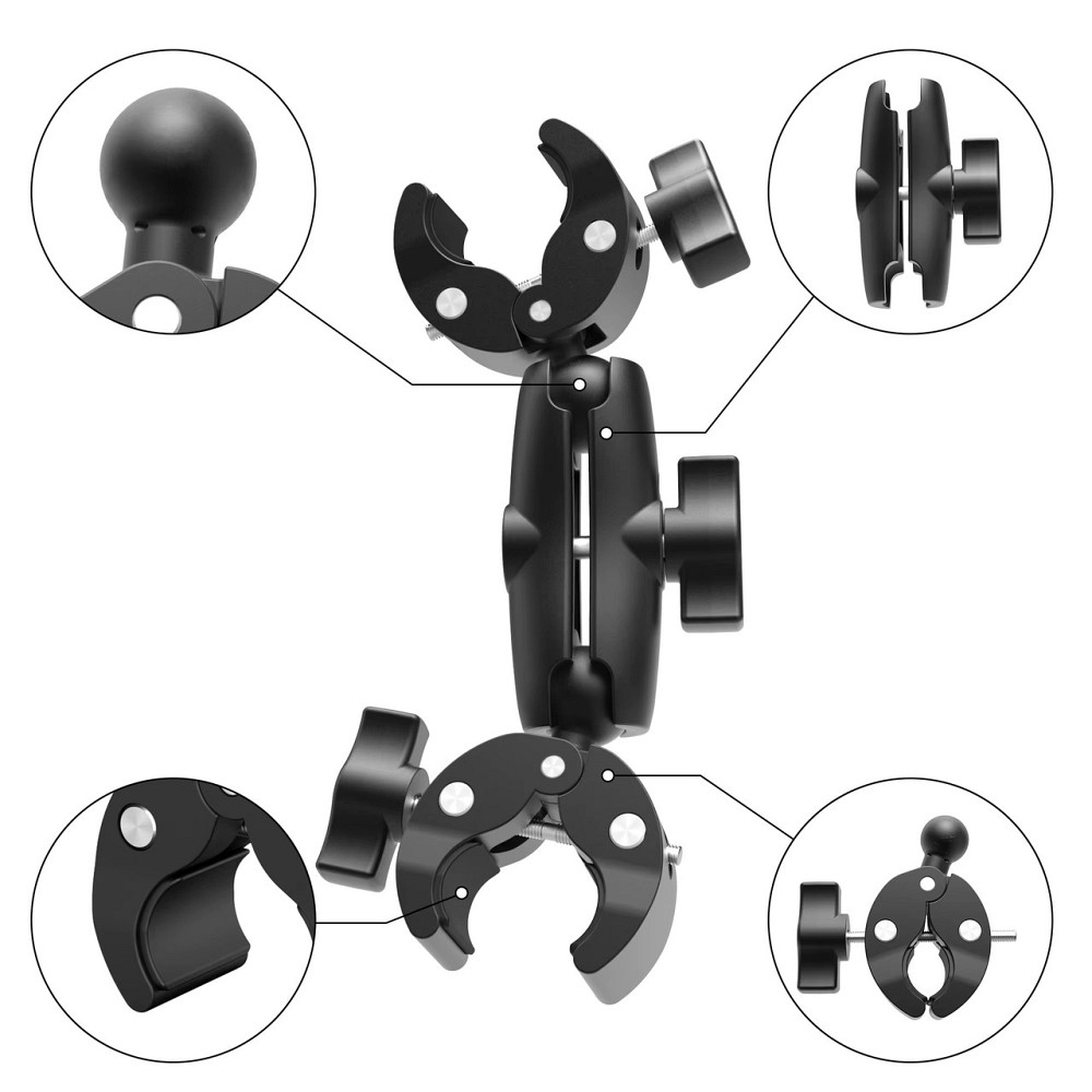 Краб подвійний кріплення на трубу із шарніром AC Prof GP428C-2 Київ - фото 4