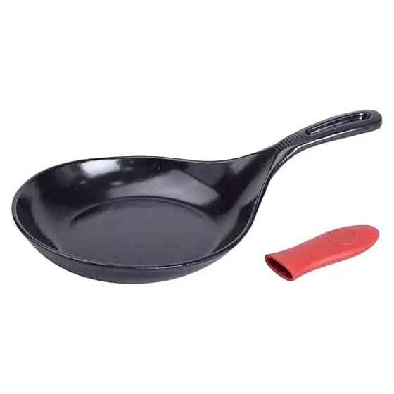Чугунная сковорода с силиконовой ручкой Ø21 см для электрической и газовой плиты 0,5 л HP-1-12 Киев