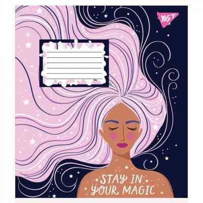 Тетрадь Yes Magic girl 36 листов клетка (766683) Винница
