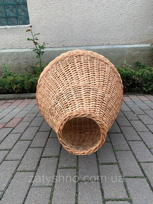 Высокий плетеный светильник из лозы заплетенный Киев - изображение 2