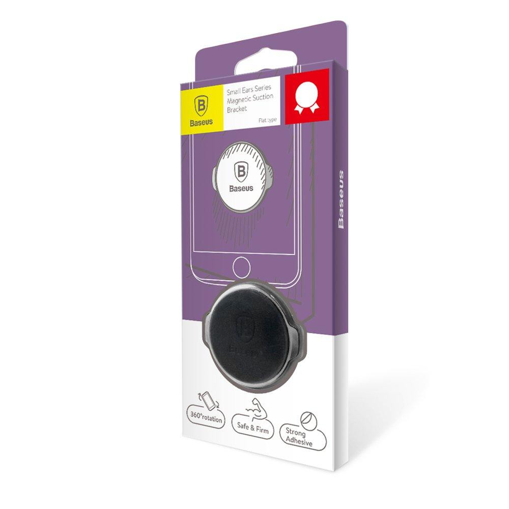 Магнитный держатель для телефона плоский на клее Baseus Small Ears SUER-C01 Киев - изображение 5
