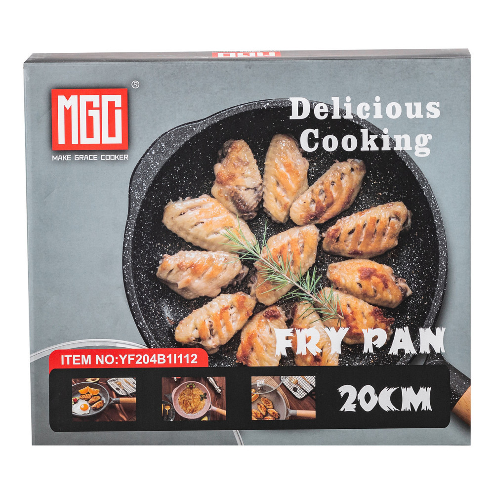 Сковорода алюминиевая с антипригарным покрытием 20 см Black Киев - изображение 6