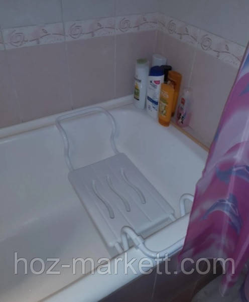 Сиденье в ванную на белой металлической трубе  регулируемое Primanova KV 03 - 02 Харьков - изображение 10