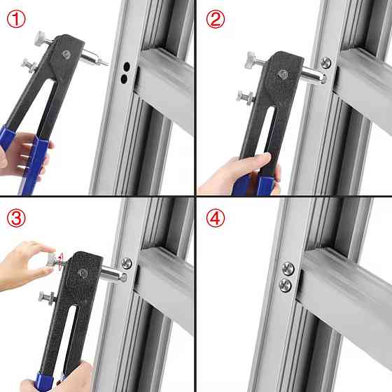 Різьбовий заклепочник + насадки M3-M8 (5шт) SBR Київ