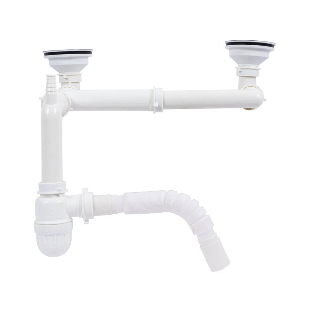 Сифон подвійний для гранітних мийок VALESO (арт. 820) без переливу Коломыя - изображение 2