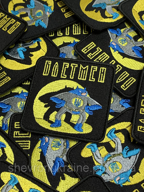 Шеврон Бетмен (Форма прямокутна. На липучці) Розмір 8x8см Київ - фото 2
