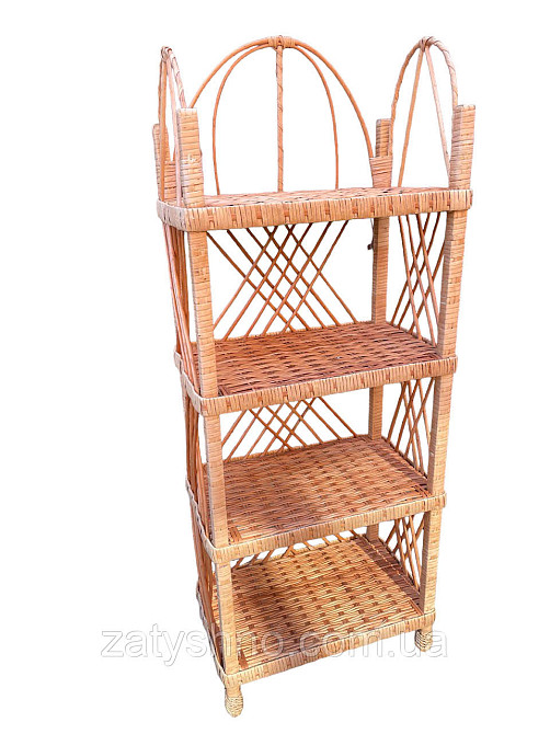 Етажерка плетеная на 4 полки Киев - изображение 7
