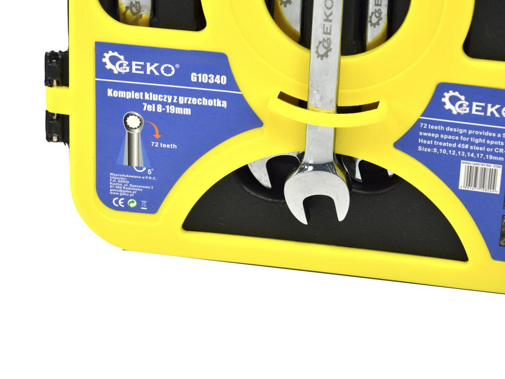 Ключі рожково-накидні з трищіткою, комплект 7 штук 8-19мм Київ - фото 3