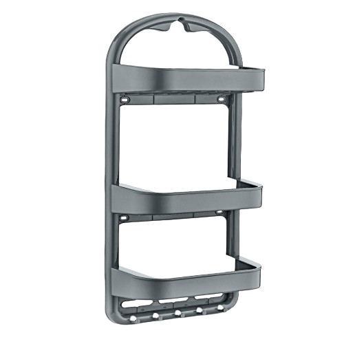 Полиця для ванної кімнати велика сірий OZER-B-013 ELIF Житомир - фото 1