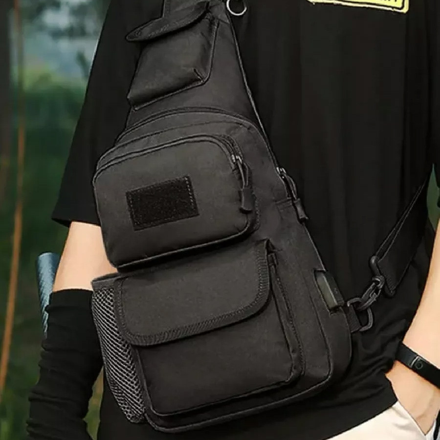 Сумка кобура наплічна, Сумка слінг для чоловіків Чоловіча крос-боді сasual KG-64 Львів - фото 3