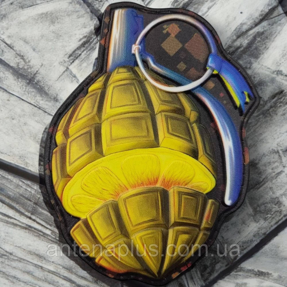 Граната Лимонка объемный шеврон / патч Киев - изображение 1