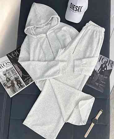 Женский прогулочный костюм двойка: кофта и штаны турецкая двунитка Меланж, 46/48 Одесса