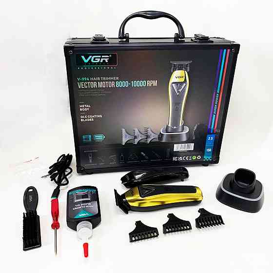Машинка для стрижки волосся і потилиці VGR V-994, Професійна машинка для стрижки волосся з насадками YP-87 Івано-Франківськ