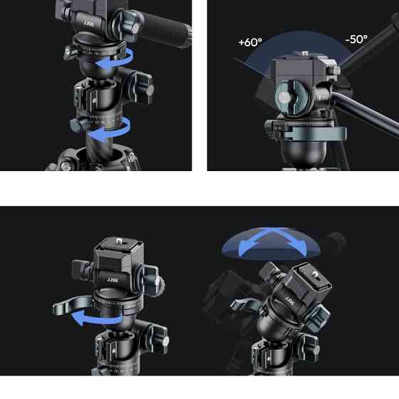 Штатив панорамний горизонтальний карбоновий із вільною центральною штангою 44-187 Ulanzi GlideGo JJ06 Київ