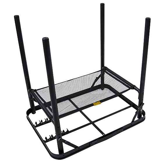 Стол Bo-Camp Garland 60x45 cm Black/Wood look (1404195) Вінниця