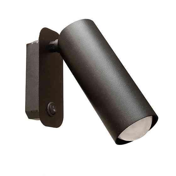 Світильник настінний MSK Electric Focus чорний з кнопкою вимикача під лампу Е27 NL 13050-1 BK Одеса