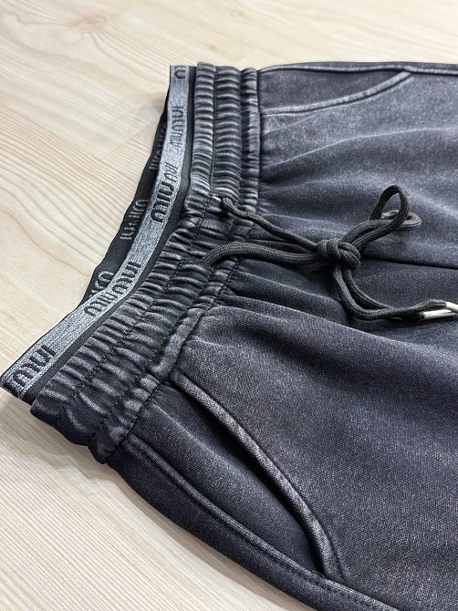 Штани жіночі Black Cyclone 602 джогери варені тай-дай чорні, чорний, 2XL Київ - фото 2