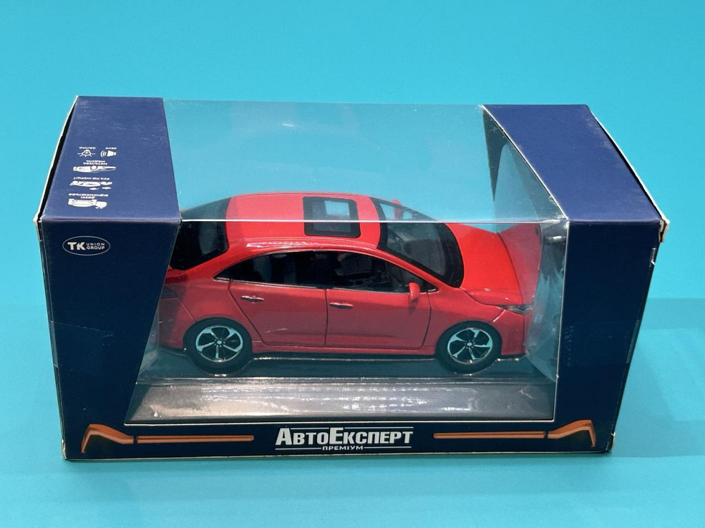 Машинка металева Авто Експерт Toyota Corolla 1:32 метал світло/звук Червона (GT-6258) Чернигов - изображение 3