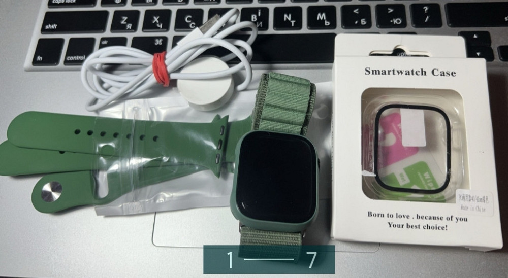 Apple Watch 7 41mm Green АКБ 100%. Київ - фото 1