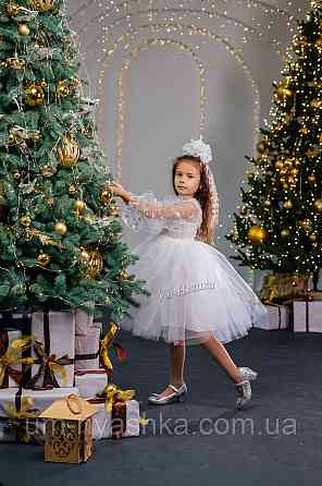 Платье Снежинка нарядное белое платье со снежинками Кривой Рог