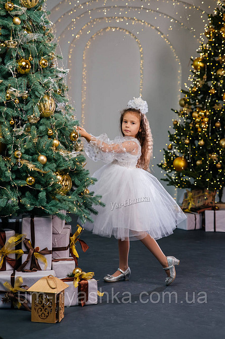 Платье Снежинка нарядное белое платье со снежинками Кривой Рог - изображение 6