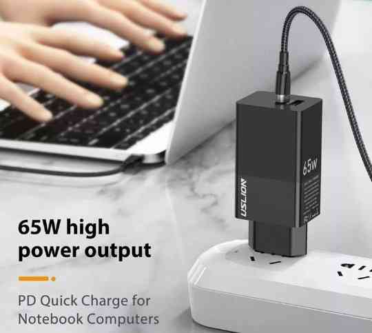 Зарядний пристрій GaN BK378 USB Type-C 65W Мережевий адаптер Вінниця