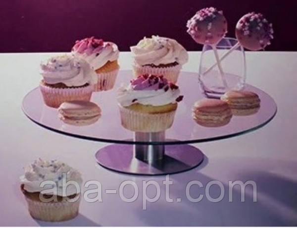 Подставка под торт стеклянная Кристалл Ø 30 см (шт) Одесса - изображение 1