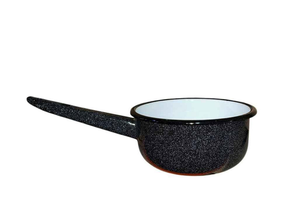 Ковш эм. 1,5л /4 без крышки Черный мрамор I21082/4 ТМ IDILIA Киев - изображение 1