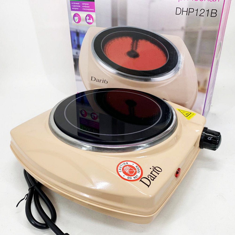 Мощная настольная электроплита DARIO, Дисковая плита для дома, Варочная настольная плита MK-37 Львов - изображение 1