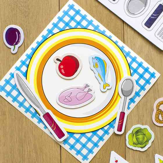 Навчальні пазли. Вивчаємо продукти харчування. Iq-club для малюків (р) 13152043 Вінниця