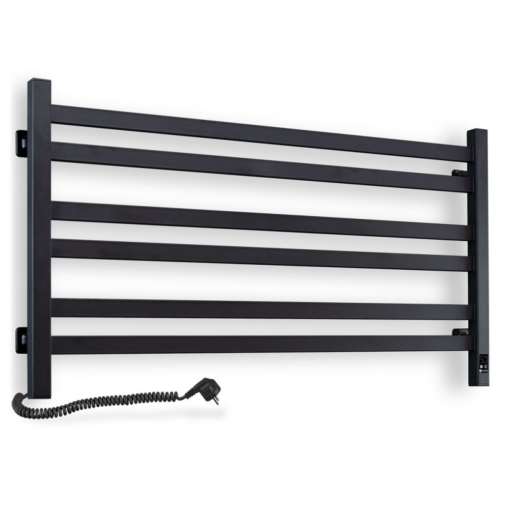 Рушникосушка електрична NAVIN Авангард 900х500 Sensor з таймером чорний муар Київ - фото 1