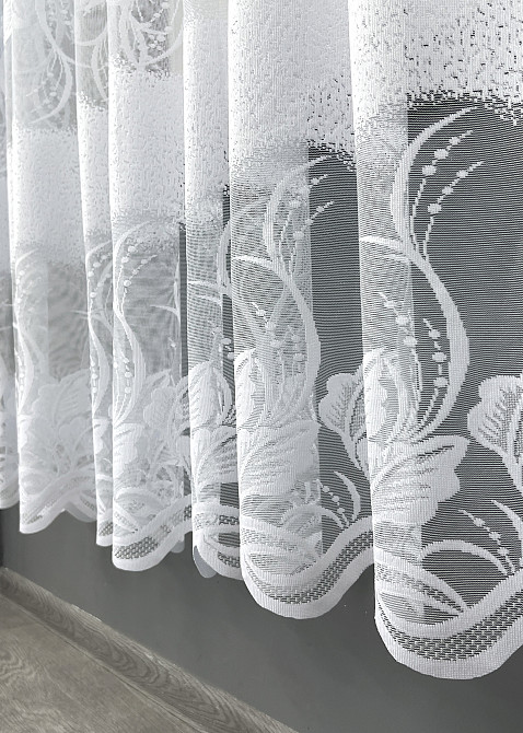 Тюль VR-Textil 2007т Жакард Білий 300х180 см (42-1080) Київ - фото 7