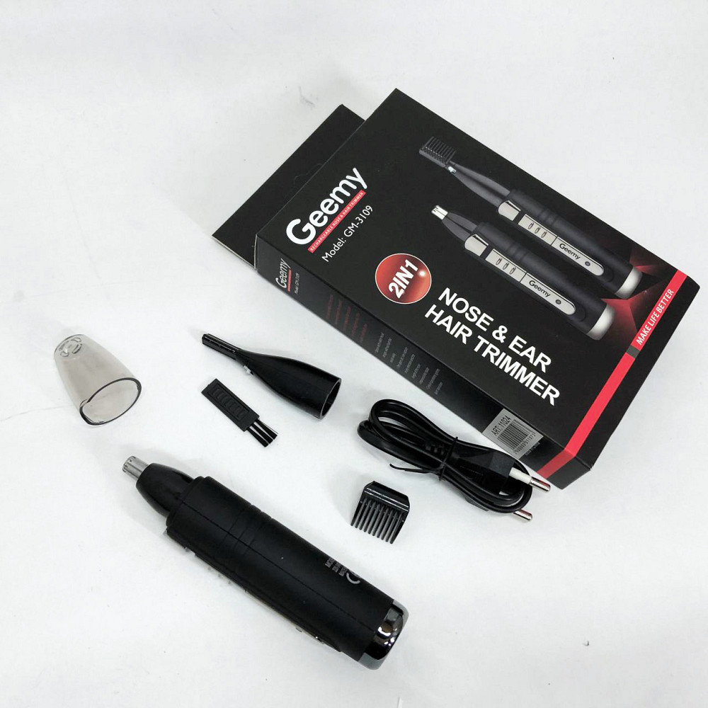 Тример для носа і окантовки GEMEI GM-3109 2в1, Тример для носа і брів, вух стрижки TK-96 Львів - фото 9