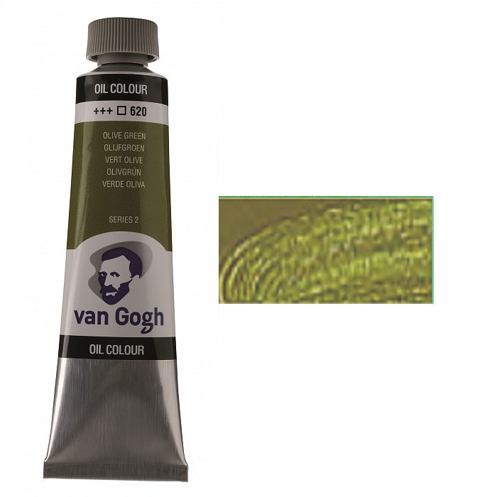 Краска масляная VAN GOGH (620) Оливковый зеленый 40 мл Royal Talens Киев - изображение 1