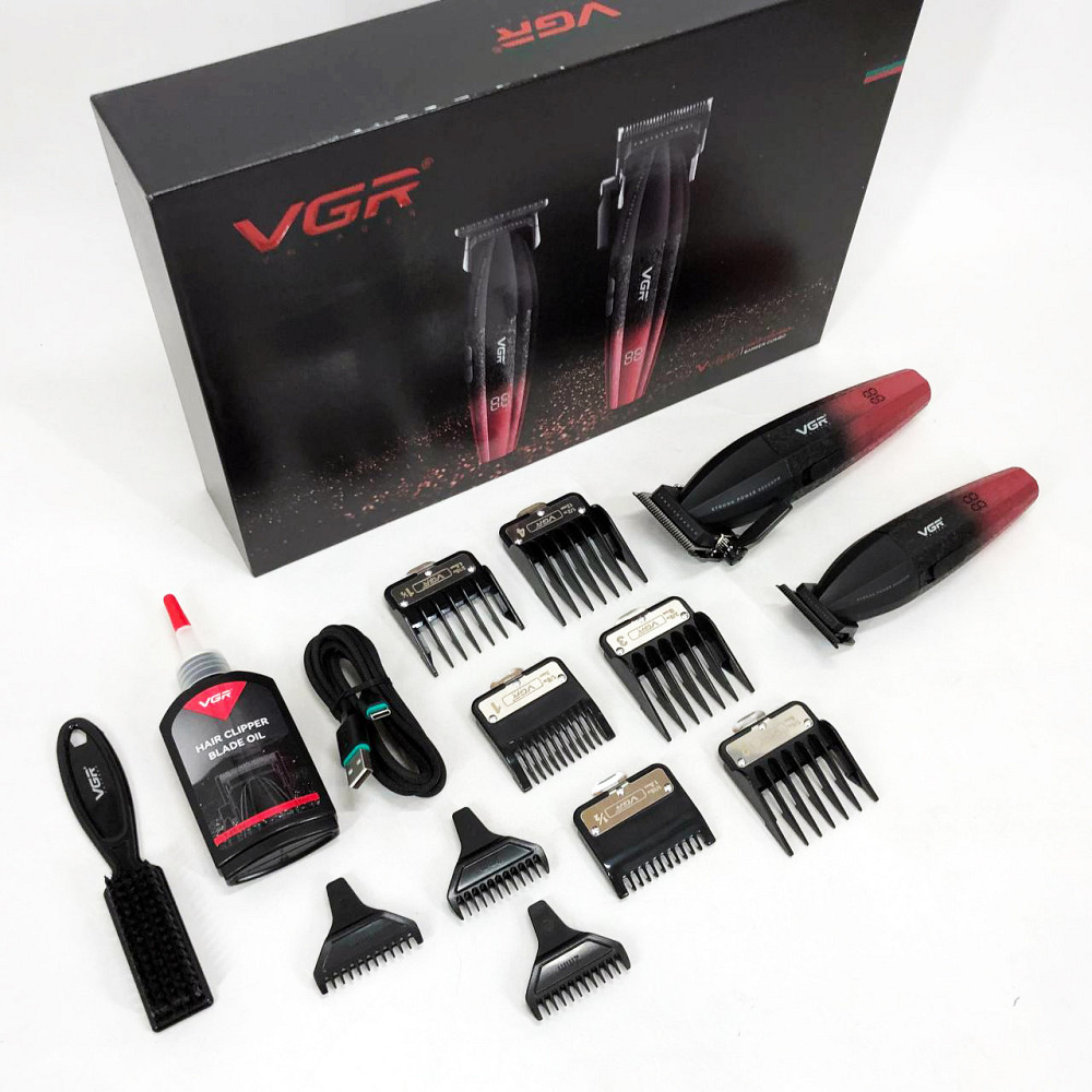 Машинка для стрижки голови VGR V-640, Хороший бездротовий триммер, Електромашинка для волосся FQ-25 Львів - фото 10