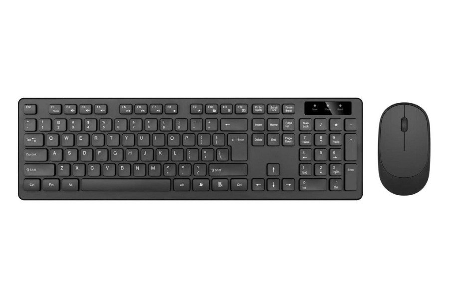 Набір 2 в 1 бездротова клавіатура та мишка 8875, чорний Винница - изображение 1