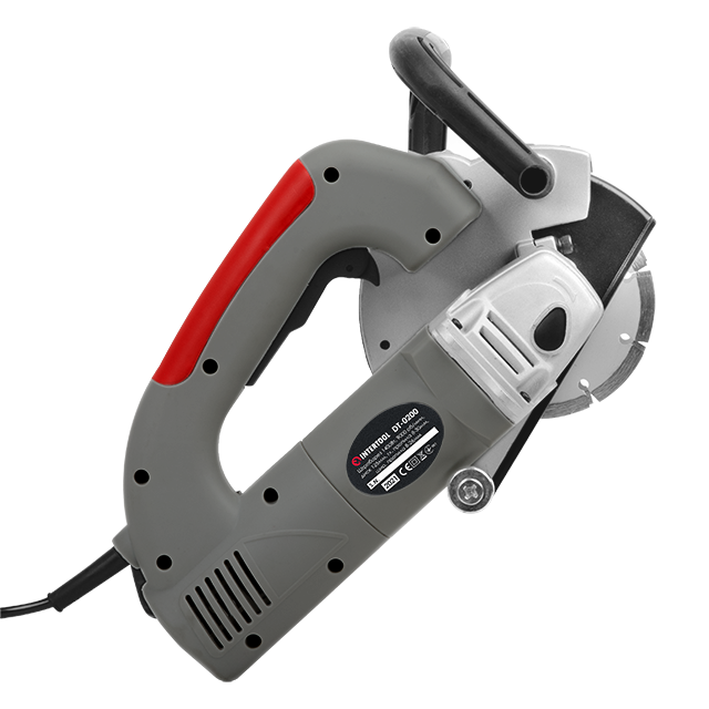 Штроборіз INTERTOOL DT-0200, 1,4 кВт, 9000 об/хв, диск 125×22,2 мм, глибина 8-30 мм, ширина 8-26 мм - з регулюванням глибини Львів - фото 1