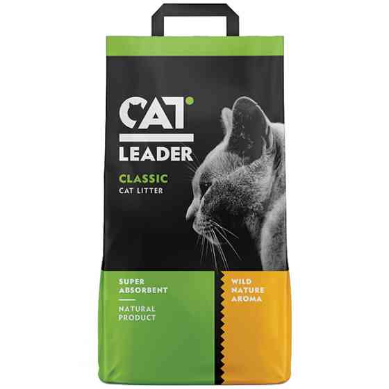 Cat Leader Classic Wild Nature КЭТ ЛИДЕР КЛАССИК АРОМАТ ДИКОЙ ПРИРОДЫ супервпитывающий наполнитель в кошачий туалет Киев