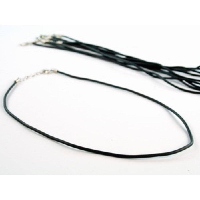 Шнурок нательный каучуковый черный Киев - изображение 1