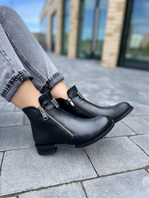 Без бренда Черевики жіночі D and V 2122 чорні (зима, шкіра натуральна) (2188) 37 Коломыя - изображение 5