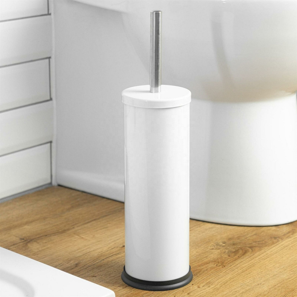 Ерш для унитаза напольный Zerix Clever ME02 белый с черной щеткой (ZX4638) Черновцы - изображение 3