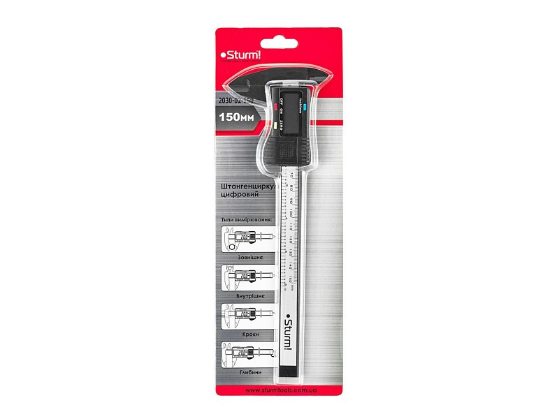 Штангенциркуль цифровий 150 мм Sturm 2030-02-150 (читувати опис) Рівне - фото 2