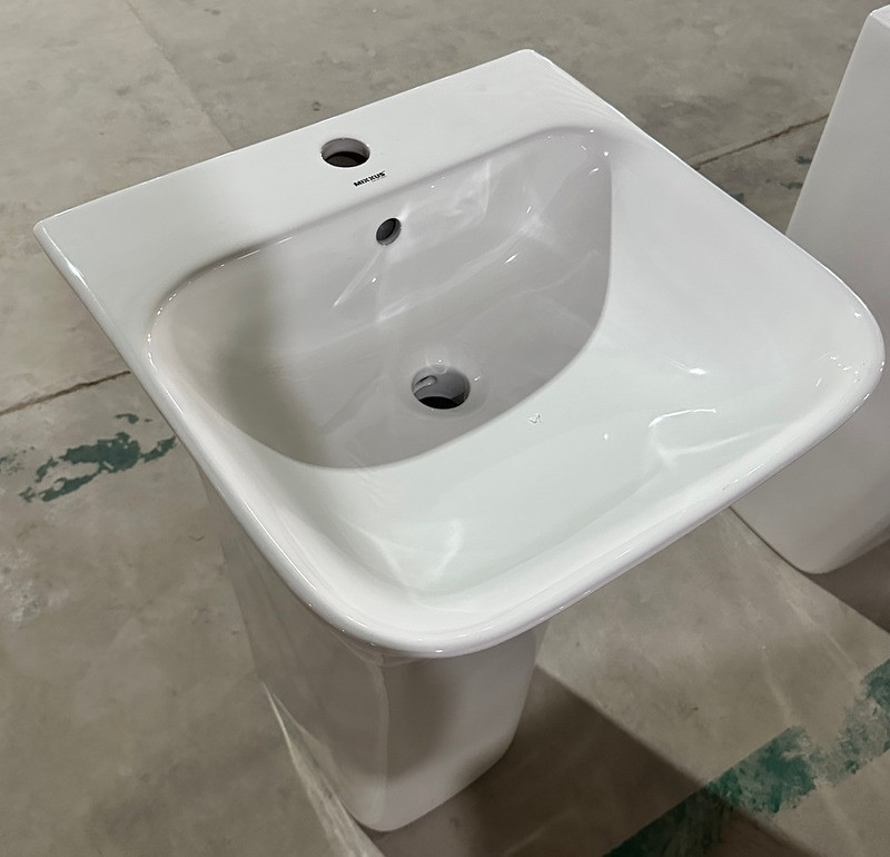 Раковина моноблок Mixxus BEVEL-1101 з отвором під змішувач та переливом 450х435х835mm   ( MI6697 ) 23276 Харків - фото 12