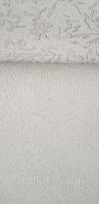 Обои виниловые на флизелине Marburg Aura метровые однотонные под крошку структурные бежево белые Киев - изображение 3