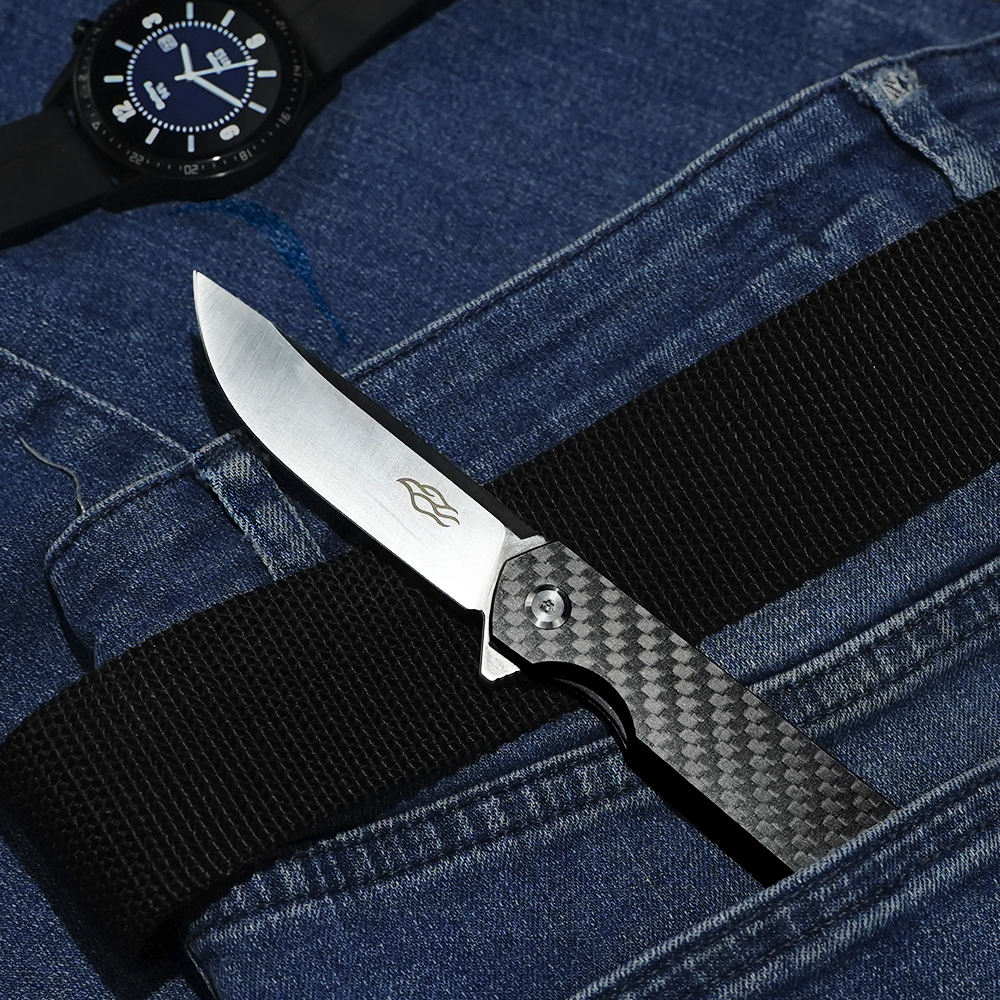 Ніж кишеньковий Firebird FH11S (7.8 см) D2 / Carbon fiber чорний Киев - изображение 16