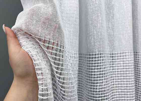 Тюль VR-Textil 2023т Жаккард Белый 400х270 см (42-1094) Киев