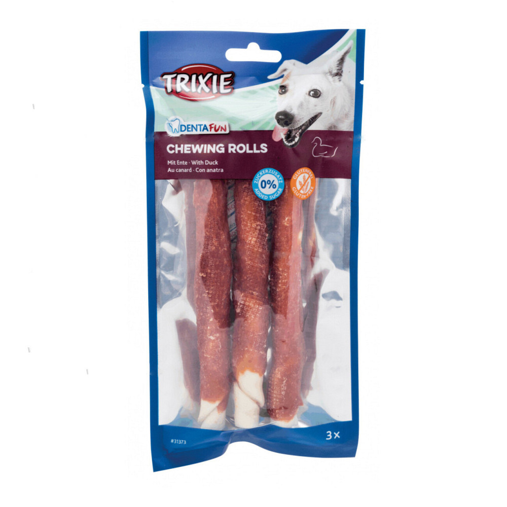 Лакомство для собак Trixie (TX-31373) DentaFun Duck Chewing Rolls жевательные палочки с уткой 17 см (3 шт/140 Винница - изображение 1