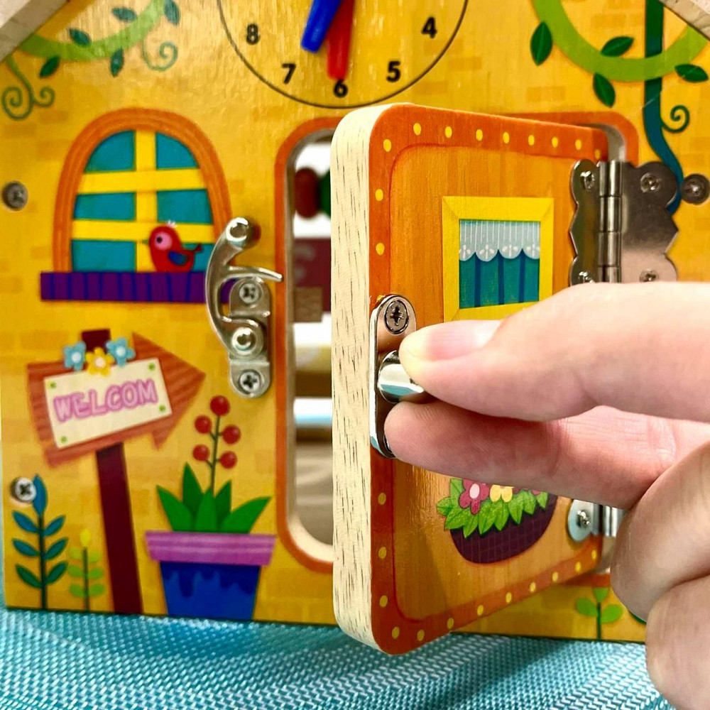 Бізідім розвиваюча іграшка ксилофон 5 тонів шестерні годинник сортер 19-20-18 см (MD 1364) Чернігів - фото 8