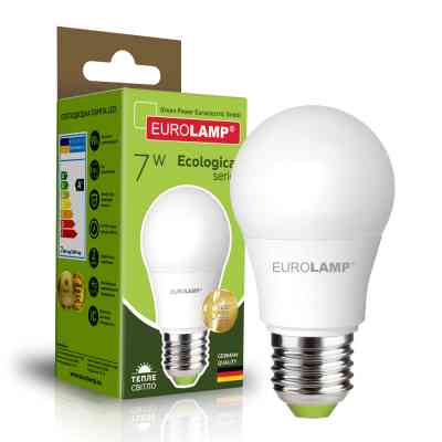 Лампочка Eurolamp LED А50 7W E27 3000K 220V (LED-A50-07273(P)) Винница
